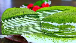 Cách làm bánh crepe ngàn lớp matcha, ngon khó cưỡng