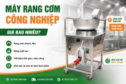 Máy rang cơm công nghiệp giá bao nhiêu? Những yếu tố ảnh hưởng đến giá bán