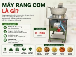 Máy rang cơm là gì? Vì sao máy rang cơm chảo gang được nhà hàng ưa chuộng?