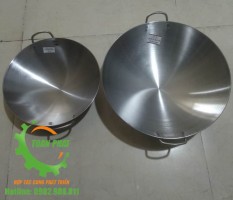 Chảo lõm inox dùng cho bếp từ công nghiệp