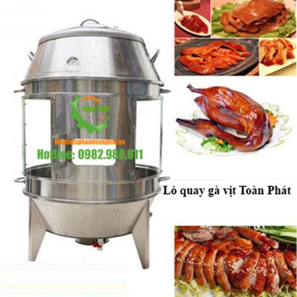 Lu quay gà vịt có kính Toàn Phát